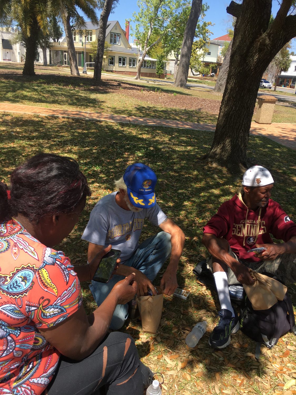 Caring for elders at an outreach