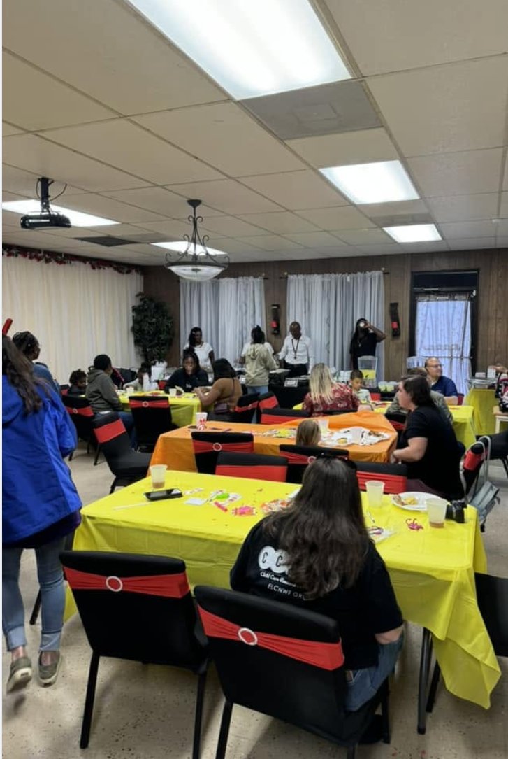 Parents gather at the Goshen Parent Cafe